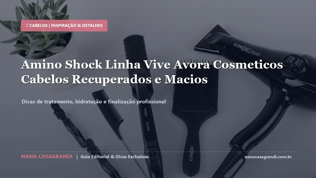 Detalhes de textura e aplicação do Amino Shock Ávora Cosméticos
