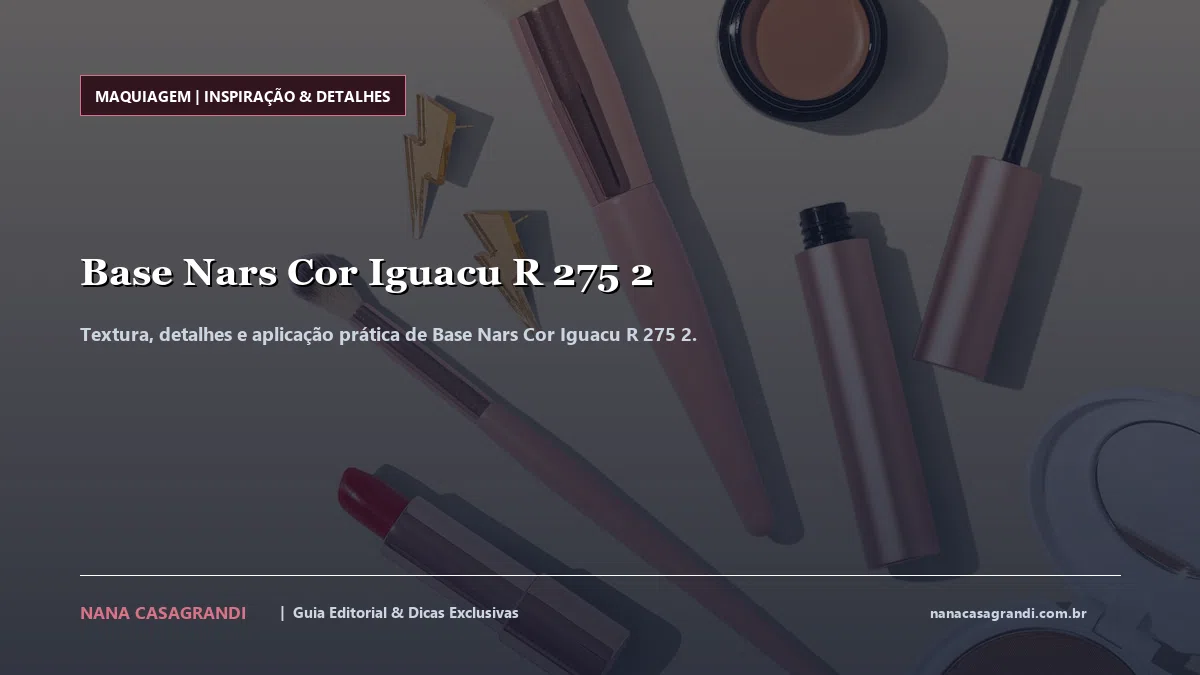Detalhes de textura e aplicação do Base Nars Cor Iguacu R 275 2