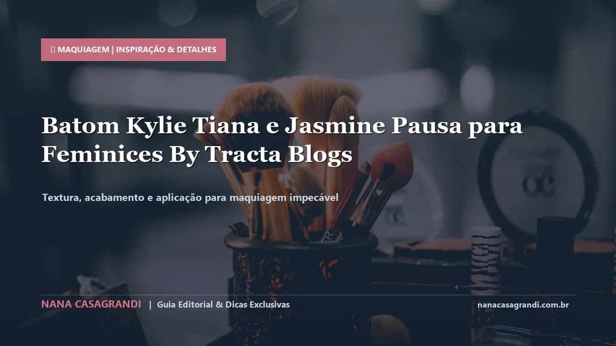 Detalhes de textura e aplicação do Batons Pausa para Feminices Tracta