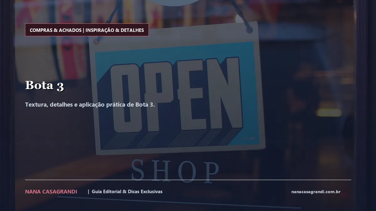 Detalhes de textura e aplicação do Bota 3
