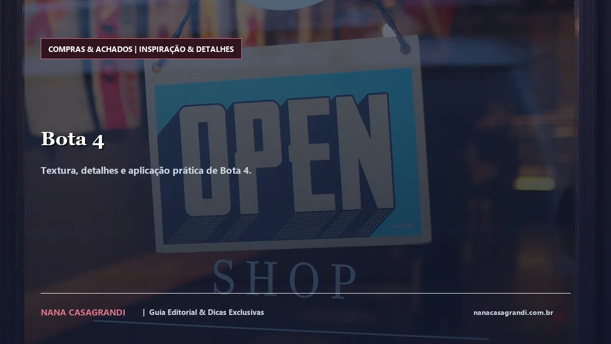 Detalhes de textura e aplicação do Bota 4