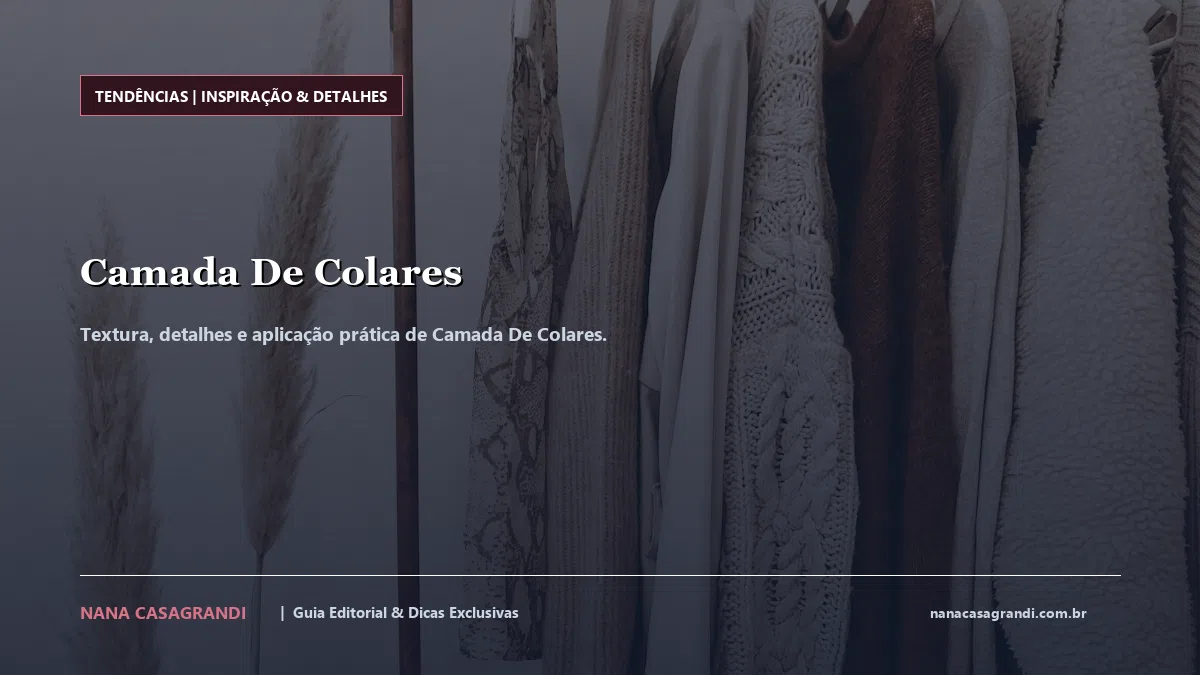 Detalhes de textura e aplicação do Camada De Colares