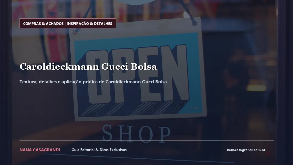 Detalhes de textura e aplicação do Caroldieckmann Gucci Bolsa