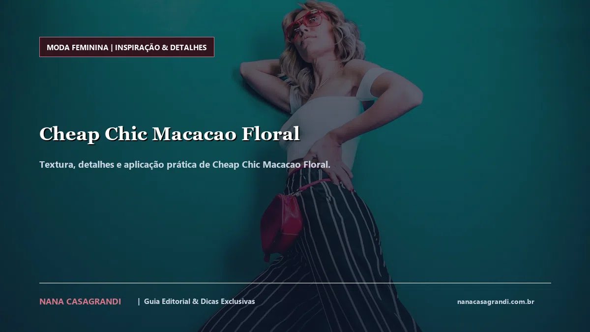 Detalhes de textura e aplicação do Cheap Chic Macacao Floral