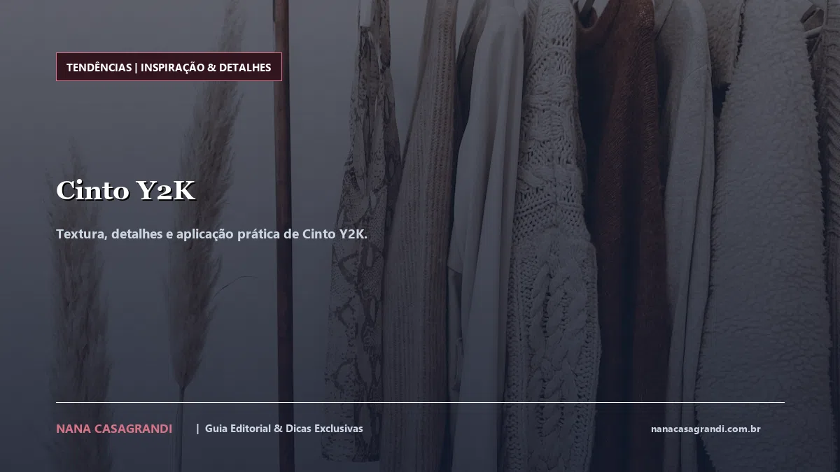 Detalhes de textura e aplicação do Cinto Y2K