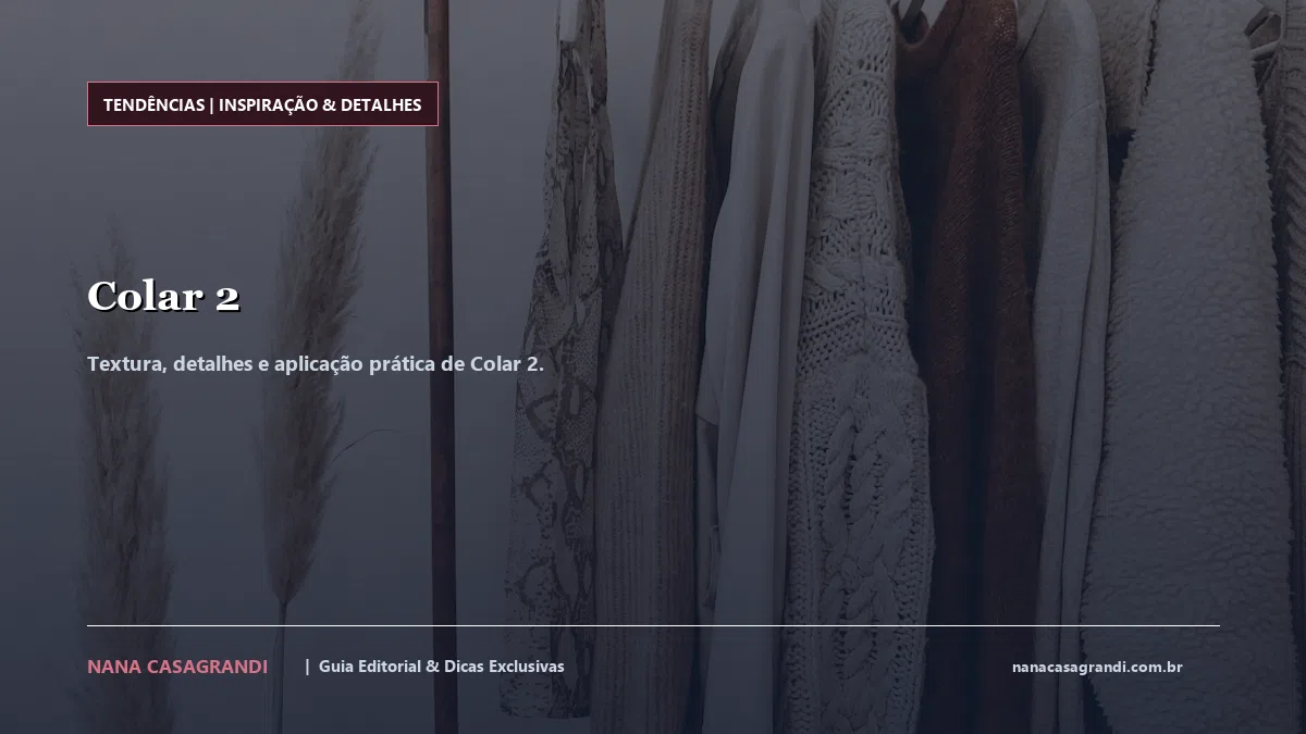 Detalhes de textura e aplicação do Colar 2