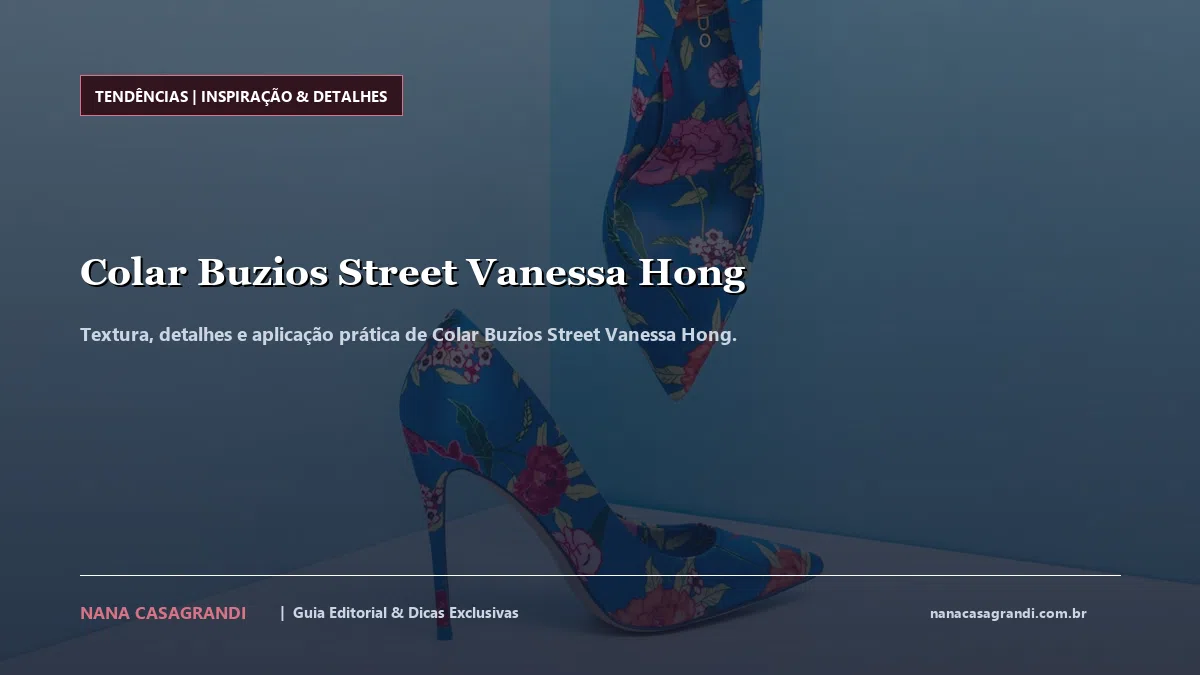 Detalhes de textura e aplicação do Colar Buzios Street Vanessa Hong
