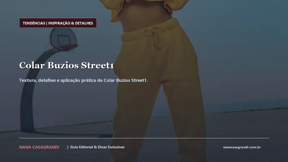 Detalhes de textura e aplicação do Colar Buzios Street1