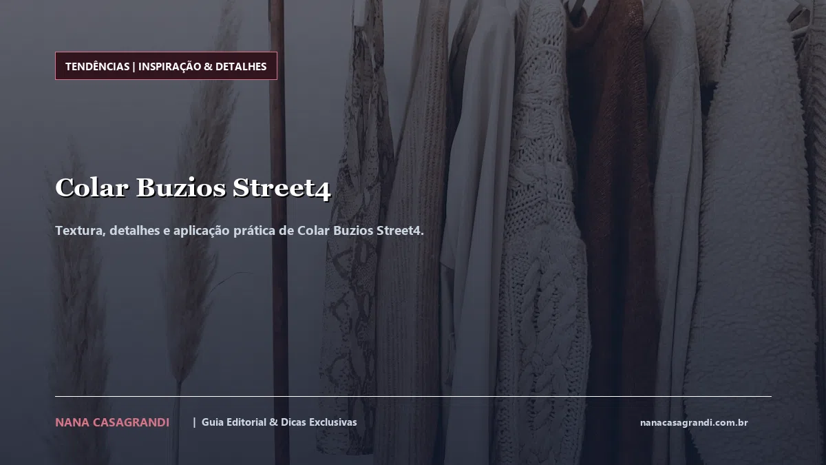 Detalhes de textura e aplicação do Colar Buzios Street4