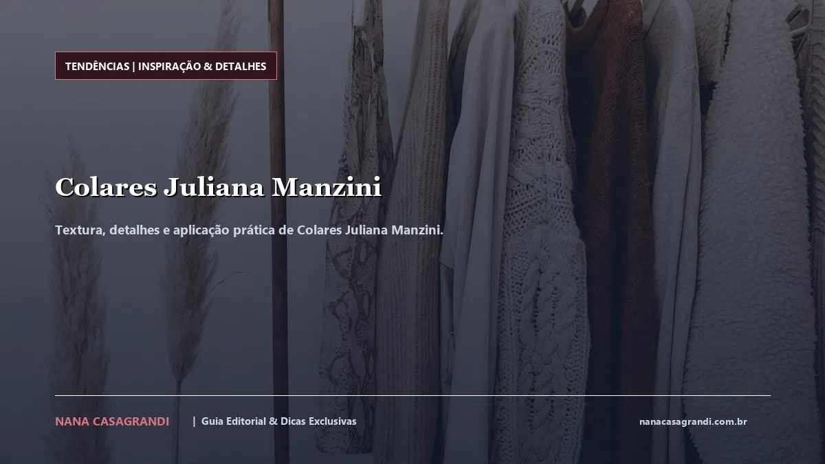 Detalhes de textura e aplicação do Colares Juliana Manzini