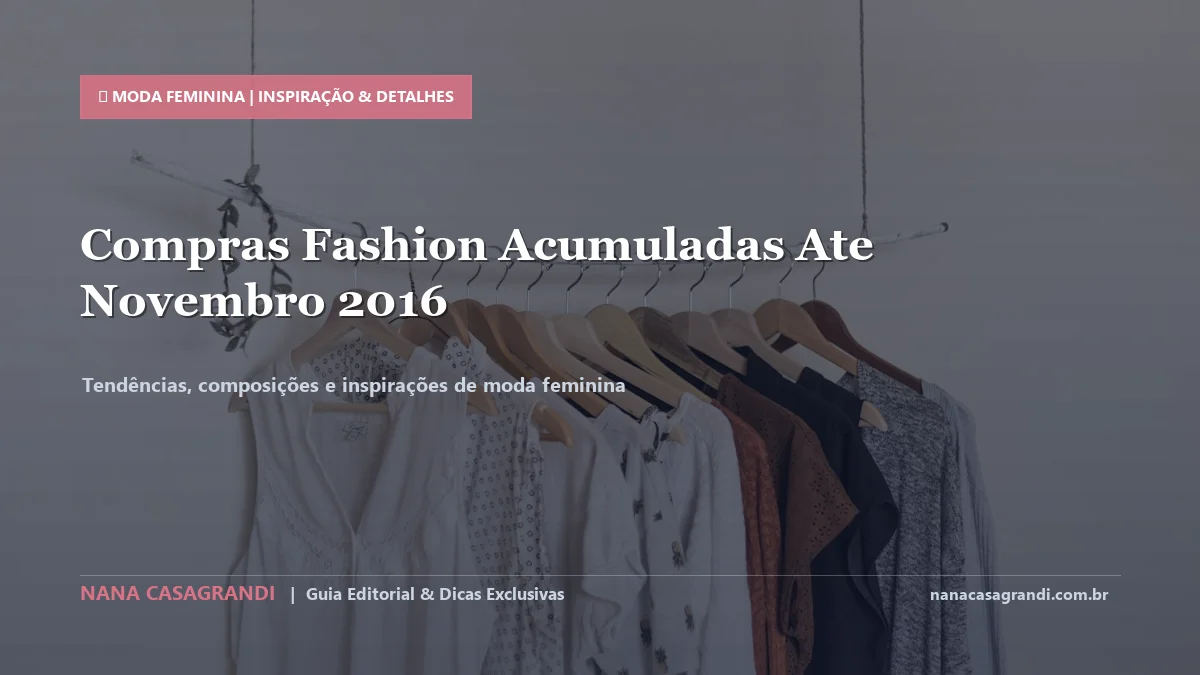 Detalhes de textura e aplicação do Compras de Moda e Tendências
