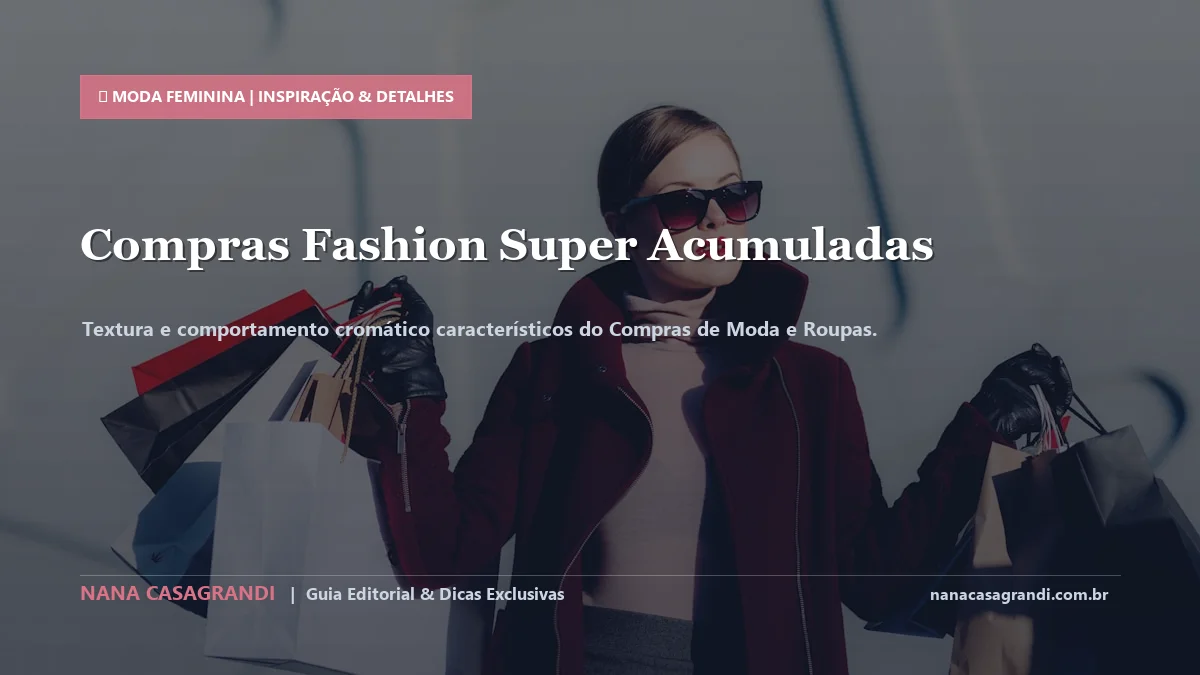 Detalhes de textura e aplicação do Compras de Moda e Roupas