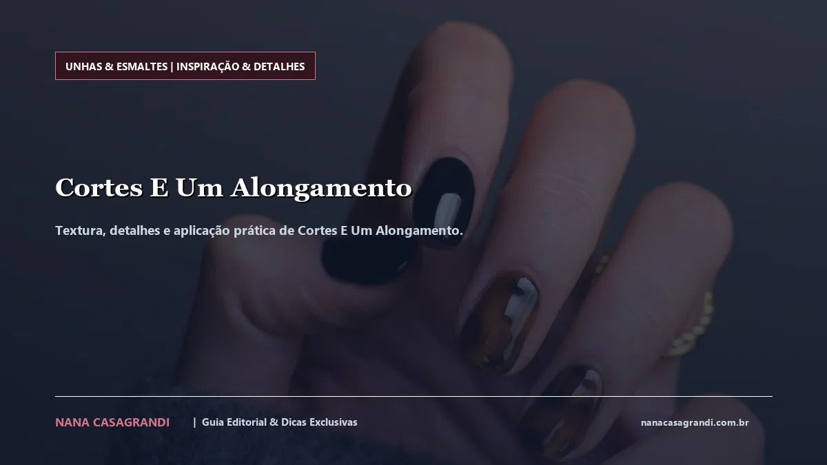 Detalhes de textura e aplicação do Cortes E Um Alongamento