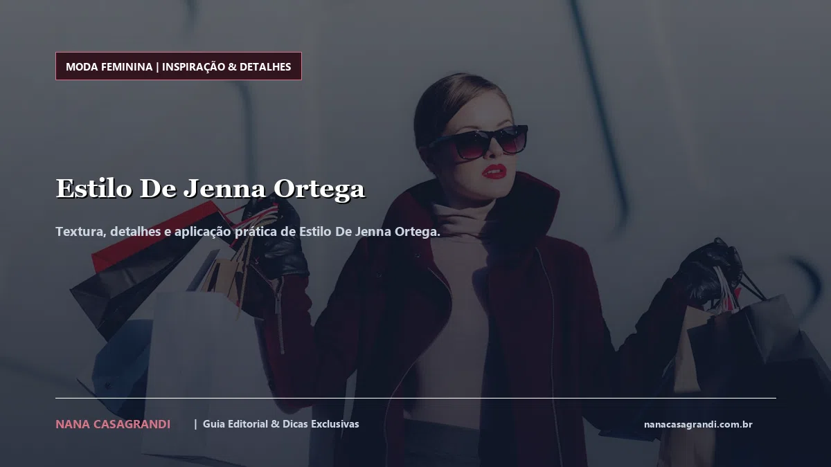 Detalhes de textura e aplicação do Estilo De Jenna Ortega