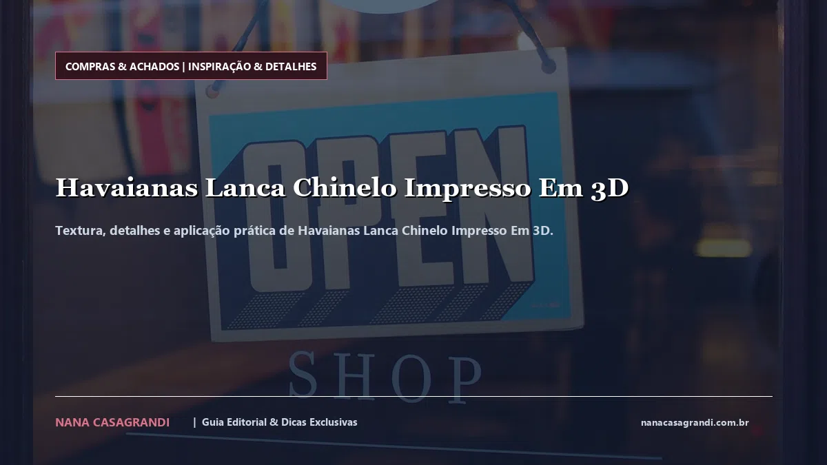 Detalhes de textura e aplicação do Havaianas Lanca Chinelo Impresso Em 3D