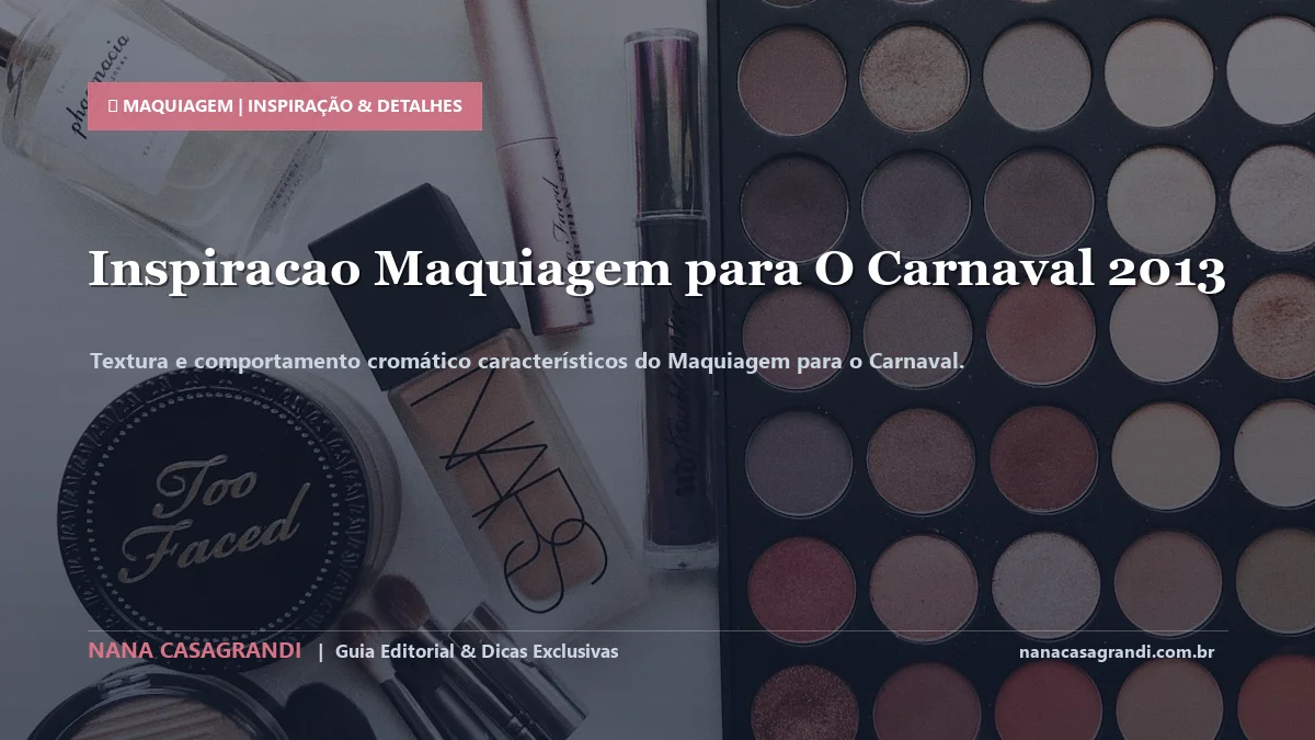 Detalhes de textura e aplicação do Maquiagem para o Carnaval