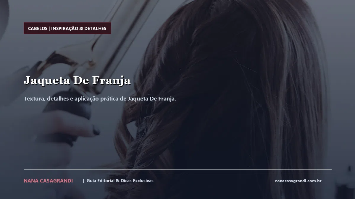 Detalhes de textura e aplicação do Jaqueta De Franja