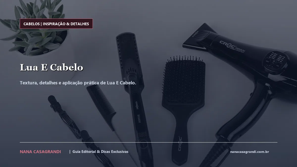Detalhes de textura e aplicação do Lua E Cabelo
