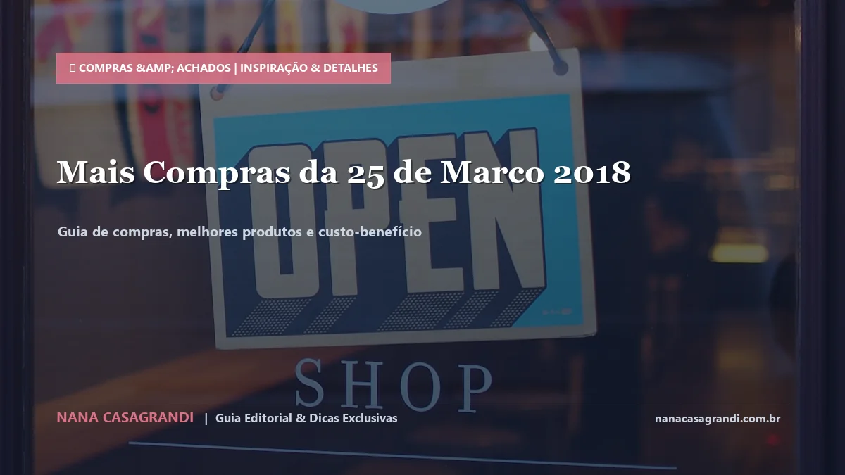 Detalhes de textura e aplicação do Compras Úteis na 25 de Março