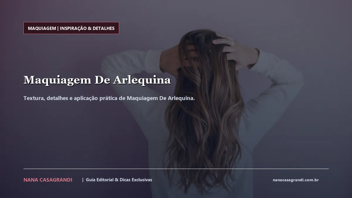 Detalhes de textura e aplicação do Maquiagem De Arlequina