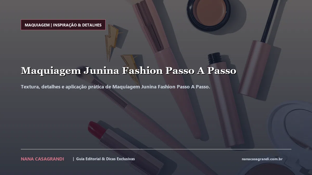 Detalhes de textura e aplicação do Maquiagem Junina Fashion Passo A Passo