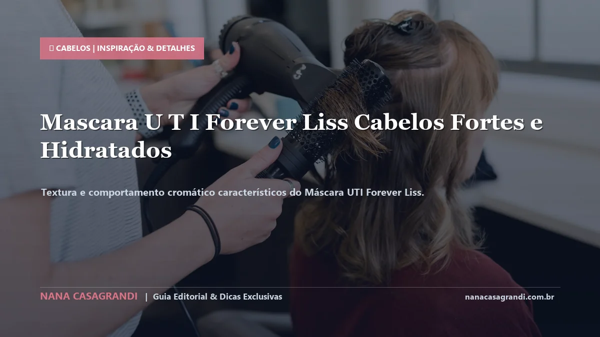 Detalhes de textura e aplicação do Máscara UTI Forever Liss