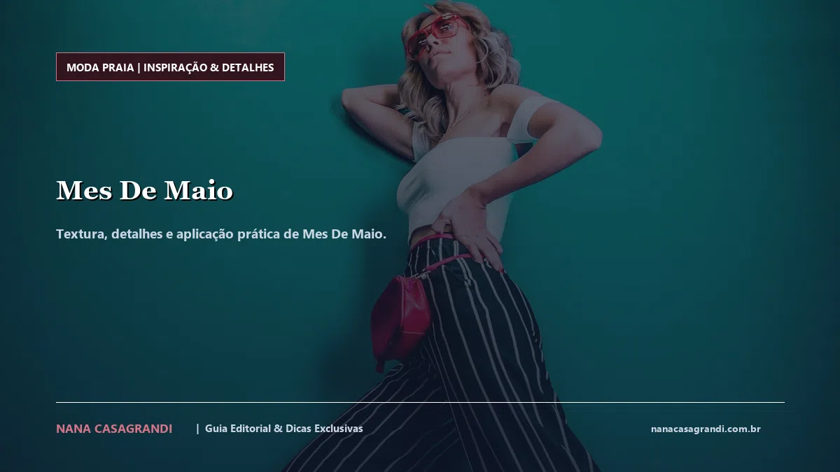 Detalhes de textura e aplicação do Mes De Maio