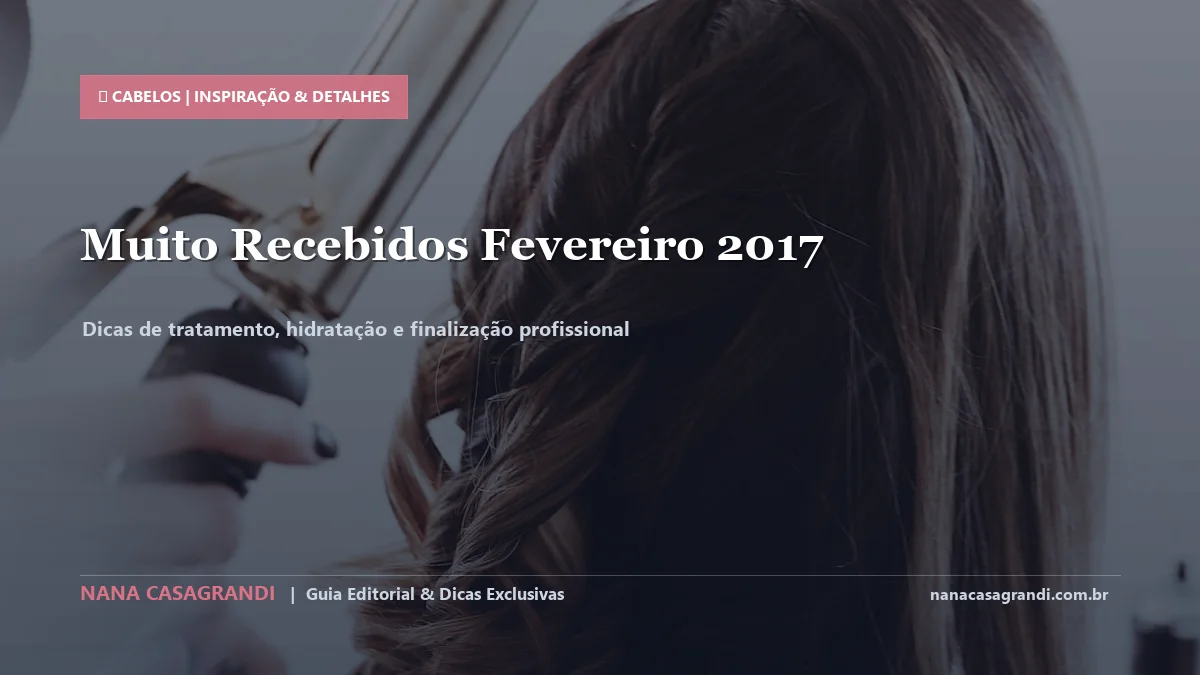 Detalhes de textura e aplicação do Recebidos de Cosméticos de Fevereiro