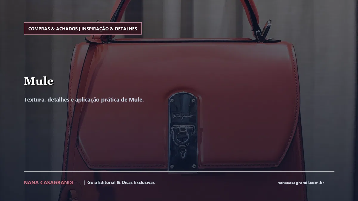 Detalhes de textura e aplicação do Mule