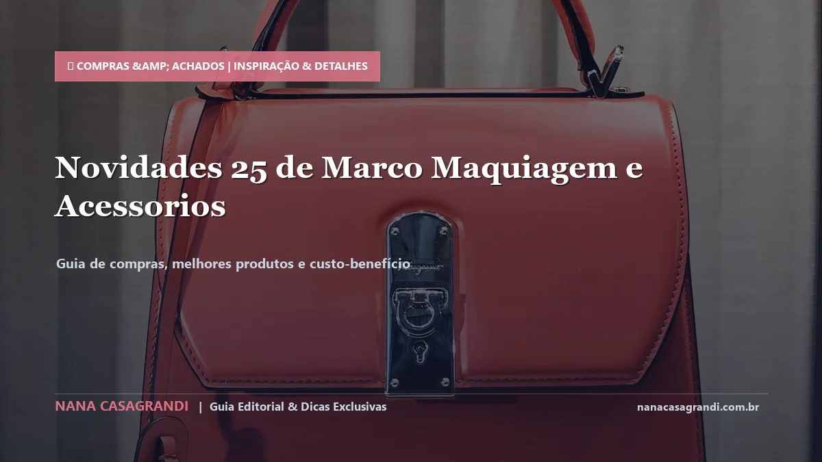 Detalhes de textura e aplicação do Achados de Make na 25 de Março