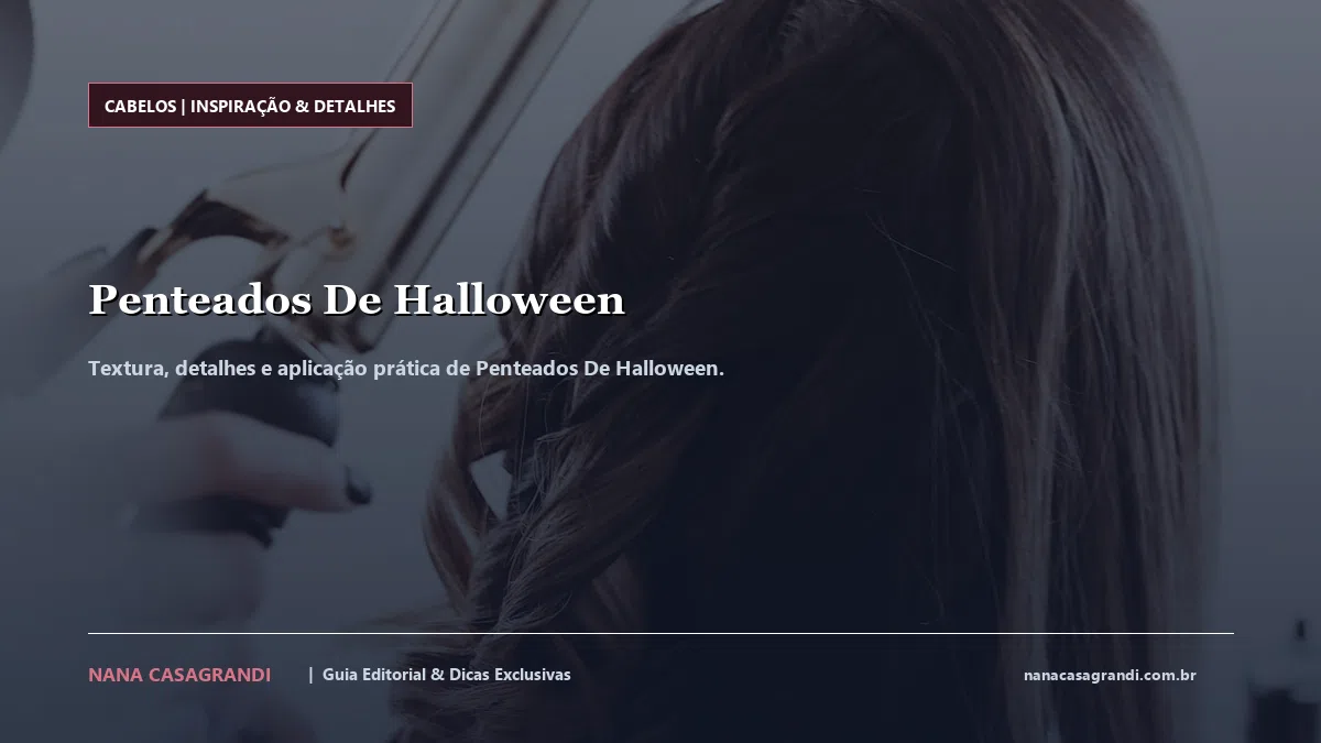 Detalhes de textura e aplicação do Penteados De Halloween