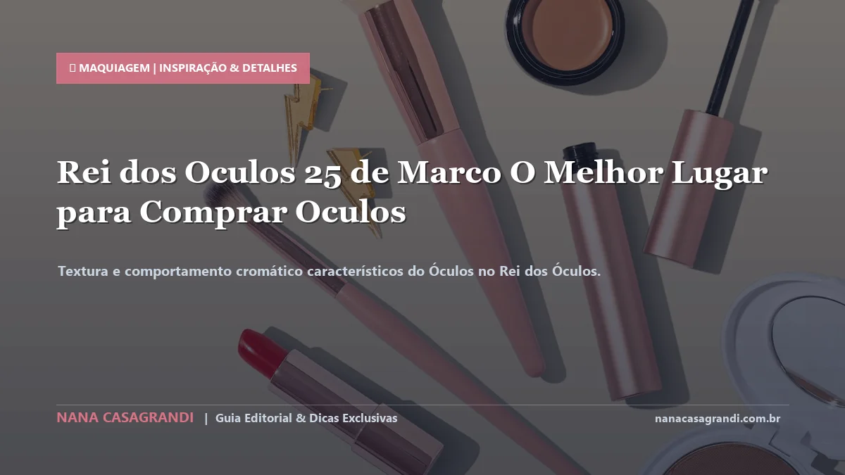 Detalhes de textura e aplicação do Óculos no Rei dos Óculos