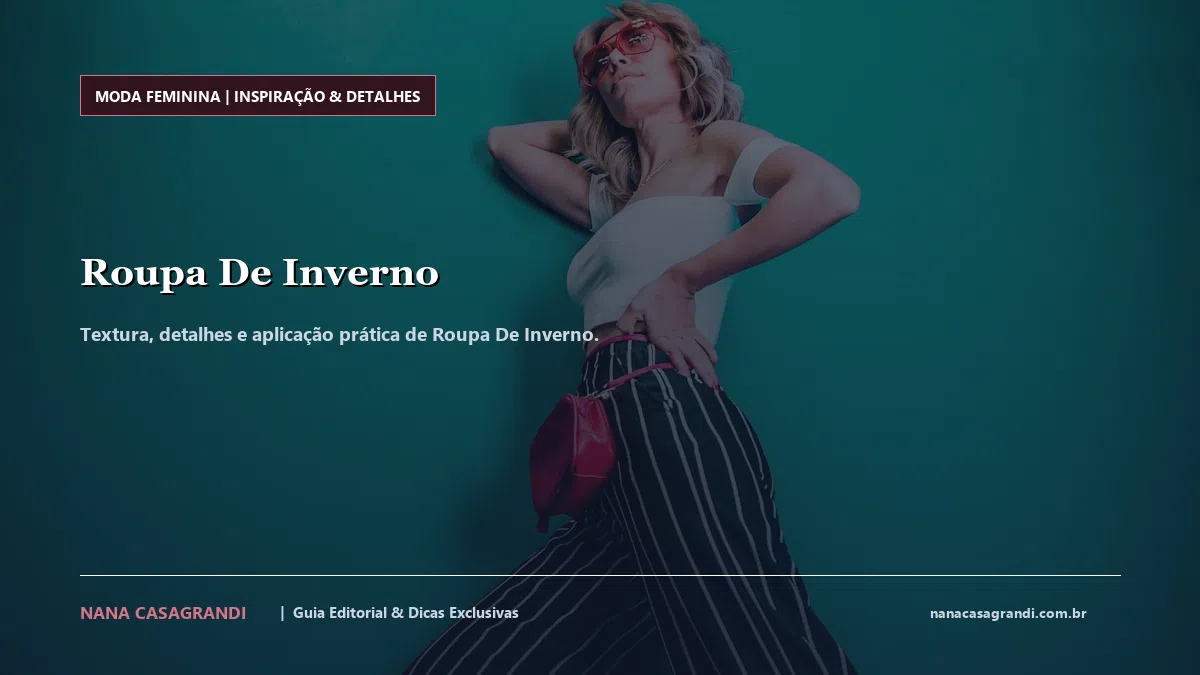 Detalhes de textura e aplicação do Roupa De Inverno