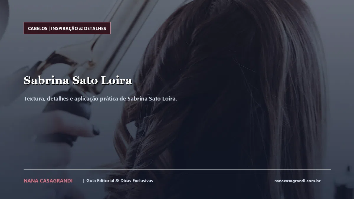 Detalhes de textura e aplicação do Sabrina Sato Loira