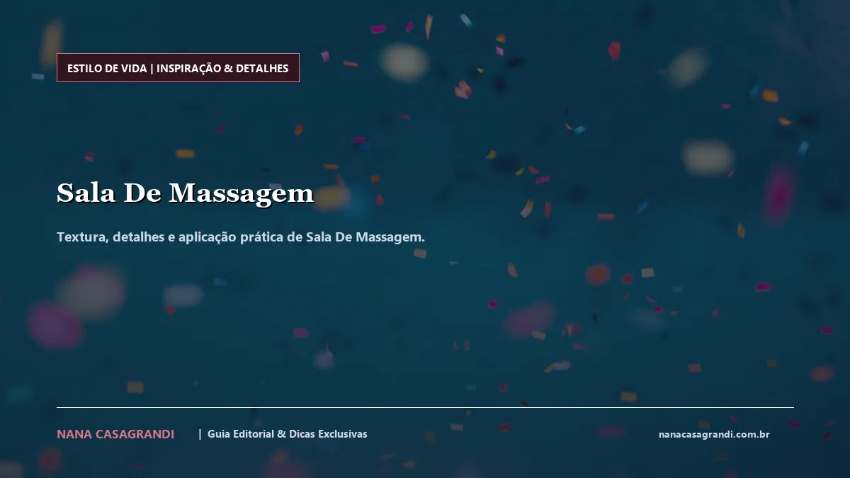 Detalhes de textura e aplicação do Sala De Massagem