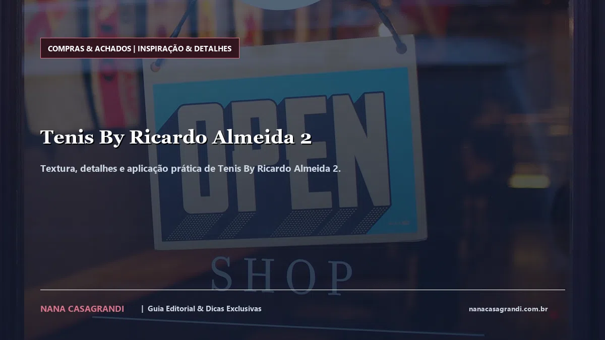 Detalhes de textura e aplicação do Tenis By Ricardo Almeida 2