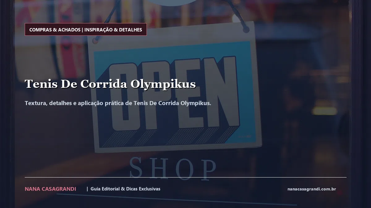 Detalhes de textura e aplicação do Tenis De Corrida Olympikus