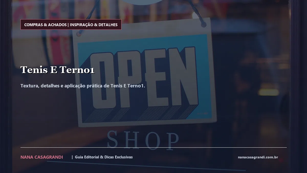 Detalhes de textura e aplicação do Tenis E Terno1