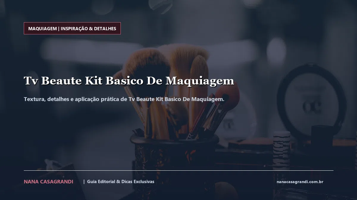 Detalhes de textura e aplicação do Tv Beaute Kit Basico De Maquiagem