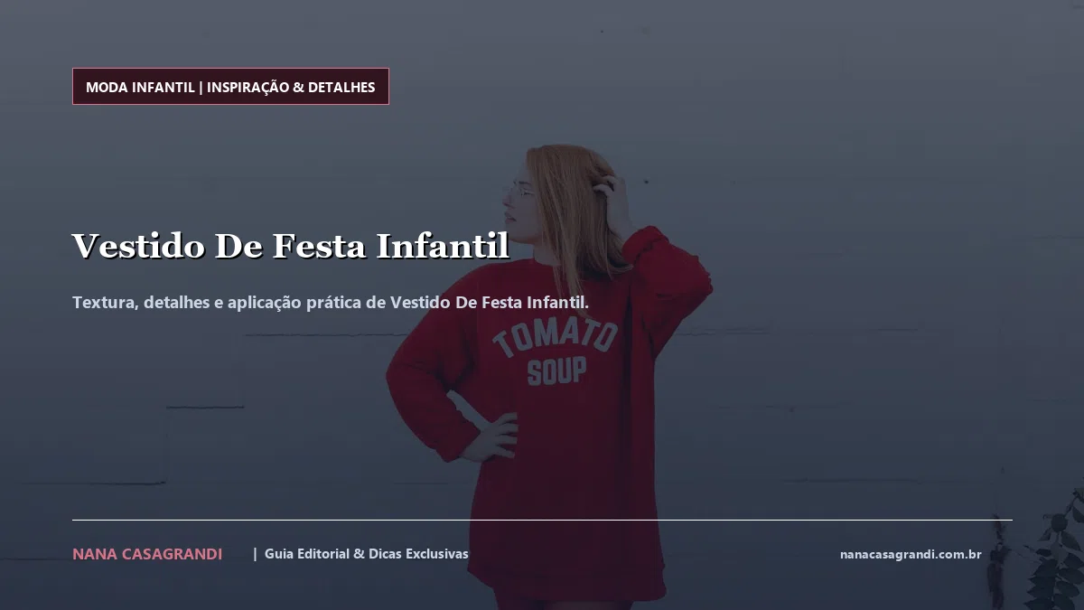Detalhes de textura e aplicação do Vestido De Festa Infantil