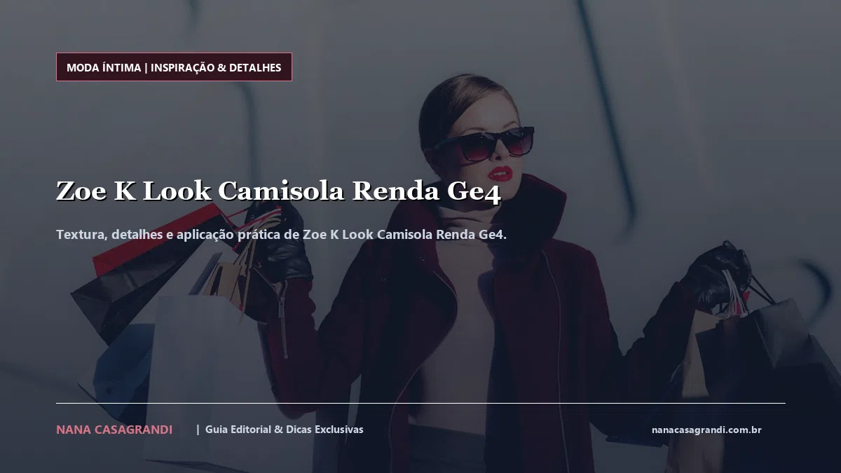 Detalhes de textura e aplicação do Zoe K Look Camisola Renda Ge4
